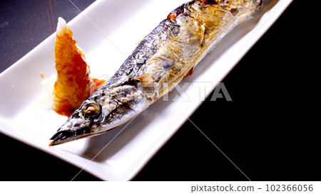 Saury grilled Saury grilled 102366056