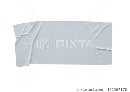 Paper sticker label isolated on white background Paper sticker label isolated on white background 102367178