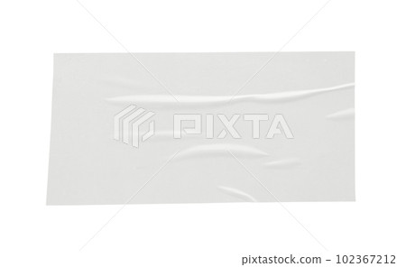 Paper sticker label isolated on white background Paper sticker label isolated on white background 102367212