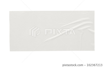 Paper sticker label isolated on white background Paper sticker label isolated on white background 102367213