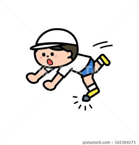 運動中發生意外(絆倒) 運動中發生意外(絆倒) 102369273