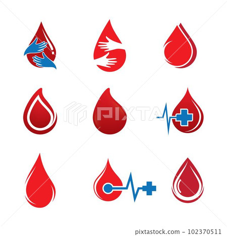 Blood vector icon 102370511