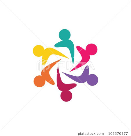 Teamwork vector icon 102370577