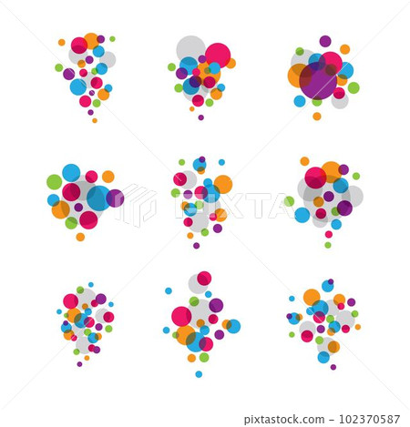 Bubble symbol vector icon Bubble symbol vector icon 102370587
