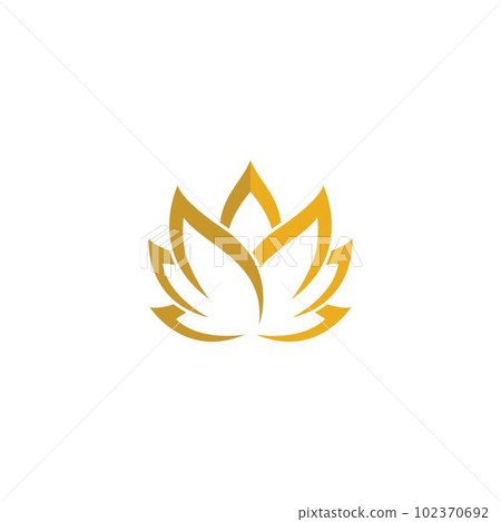 Lotus symbol vector icon 102370692