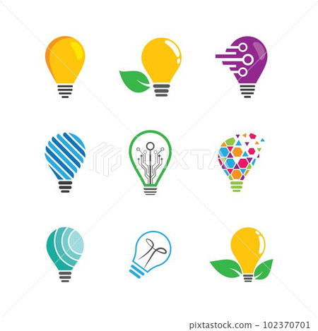 Lightbulb vector icon 102370701
