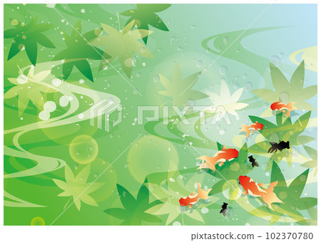 Summer Japanese style fresh green background 102370780