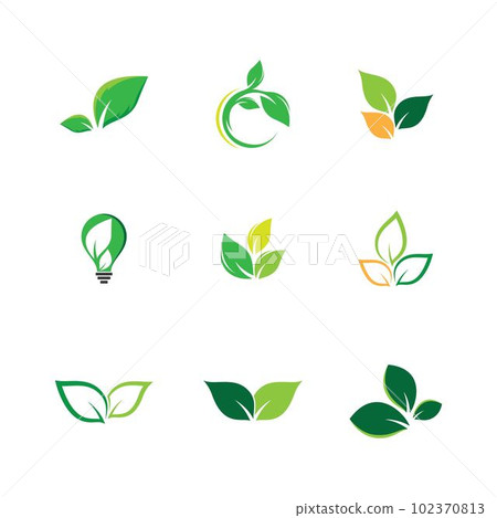 Leaf symbol vector icon Leaf symbol vector icon 102370813