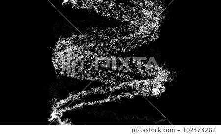 Cosmic spiral of thousands of small particles on black background. Abstract festive backdrop for advertise Cosmic spiral of thousands of small particles on black background. Abstract festive backdrop for advertise 102373282