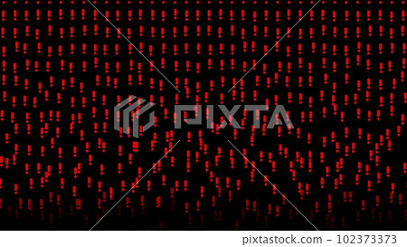 Red Bouncing exclamation points on black bg. Abstract festive background for advertising, congratulations, text. Colorful creative flat dynamic shapes animation. Business bg. 3D render Red Bouncing exclamation points on black bg. Abstract festive background for advertising, congratulations, text. Colorful creative flat dynamic shapes animation. Business bg. 3D render 102373373
