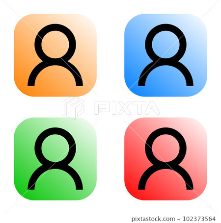 Icon representing a silhouette of a person Icon representing a silhouette of a person 102373564