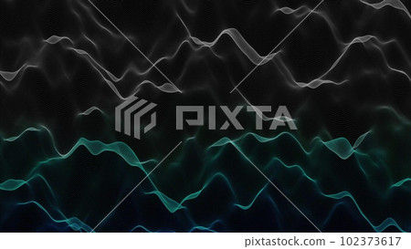 Smooth multi-colored waves floating into the distance. Abstract swirl wave background. Flow liquid lines design element. 3D rendering Smooth multi-colored waves floating into the distance. Abstract swirl wave background. Flow liquid lines design element. 3D rendering 102373617