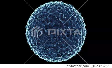 Science fiction background of glowing particles with depth of field and bokeh. Particles form line and abstract surface grid. 3d rendering Science fiction background of glowing particles with depth of field and bokeh. Particles form line and abstract surface grid. 3d rendering 102373763