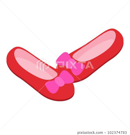 Baby shoes icon. Isometric illustration of baby shoes vector icon for web 102374783