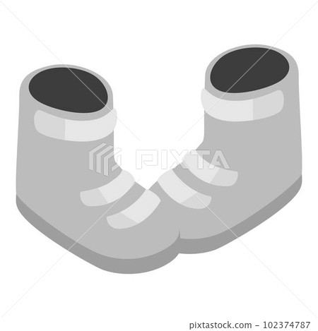 Ski boots icon. Isometric illustration of ski boots vector icon for web 102374787