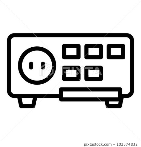 Appliance voltage regulator icon. Outline appliance voltage regulator vector icon for web design isolated on white background 102374832