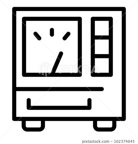 Component voltage regulator icon. Outline component voltage regulator vector icon for web design isolated on white background Component voltage regulator icon. Outline component voltage regulator vector icon for web design isolated on white background 102374845