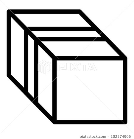 Export box icon. Outline export box vector icon for web design isolated on white background 102374906