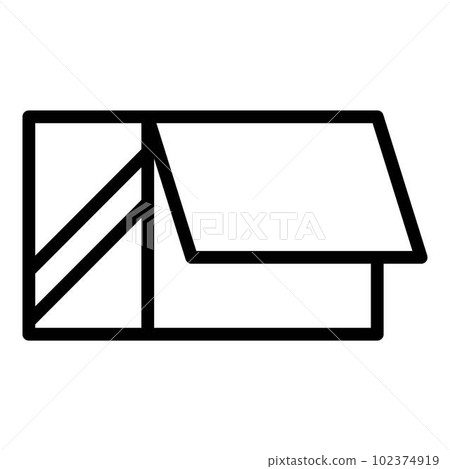 Carton box icon. Outline carton box vector icon for web design isolated on white background 102374919