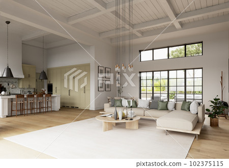 Cozy white house. Cozy white house. 102375115