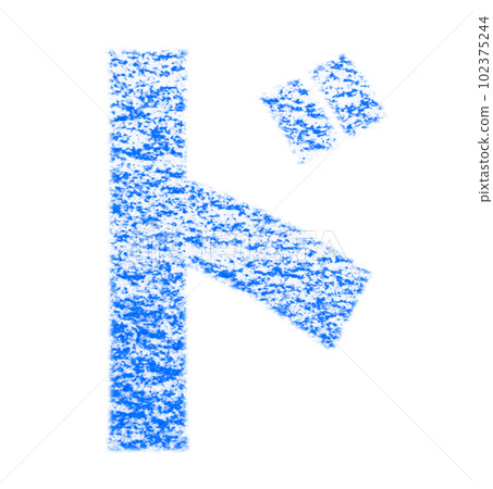 Katakana "Do" drawn with crayons Blue background White with path Other colors / List ants Katakana "Do" drawn with crayons Blue background White with path Other colors / List ants 102375244