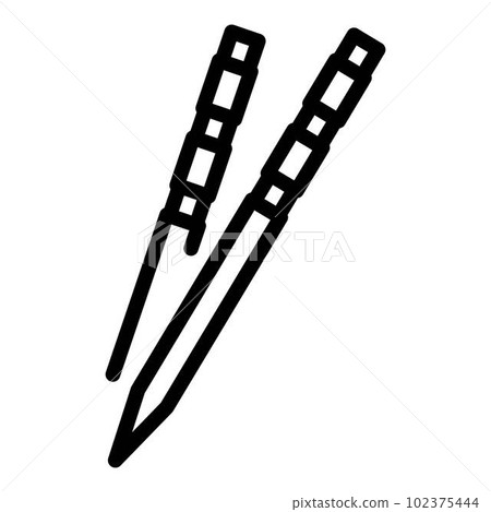 Wood toothpick icon. Outline wood toothpick vector icon for web design isolated on white background Wood toothpick icon. Outline wood toothpick vector icon for web design isolated on white background 102375444