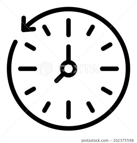 Minute stopwatch icon. Outline minute stopwatch vector icon for web design isolated on white background Minute stopwatch icon. Outline minute stopwatch vector icon for web design isolated on white background 102375598