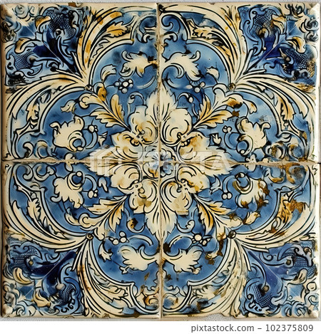 Seamless pattern with ceramic tile pattern. Absrtract decorative porcelain tile. Seamless pattern with ceramic tile pattern. Absrtract decorative porcelain tile. 102375809