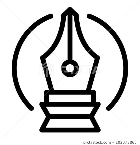 Ballpoint icon. Outline ballpoint vector icon for web design isolated on white background Ballpoint icon. Outline ballpoint vector icon for web design isolated on white background 102375863