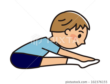 男孩子玩蹦床_雙手抓住雙腳腳趾 男孩子玩蹦床_雙手抓住雙腳腳趾 102376155