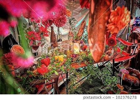 七彩花朵 七彩花朵 102376278