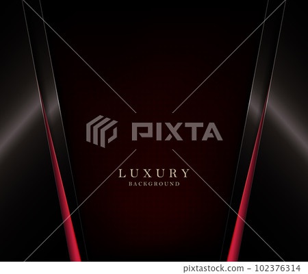 Geometric black composition with red slanting curtains 102376314