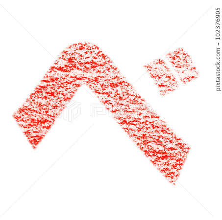 Katakana drawn with crayon "Be" red color background white path with other colors / list Katakana drawn with crayon "Be" red color background white path with other colors / list 102376905