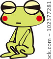 sitting frog 102377281