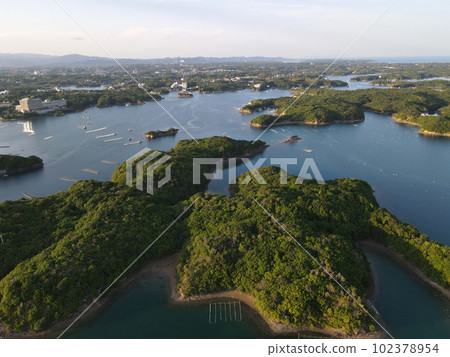 【絕景】從空中看到的英虞灣、伊勢志摩 102378954