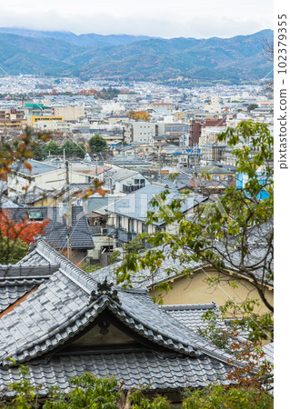 Cityscape seen from Konpukuji Hill in Kyoto City, Kyoto Prefecture, Japan 102379355