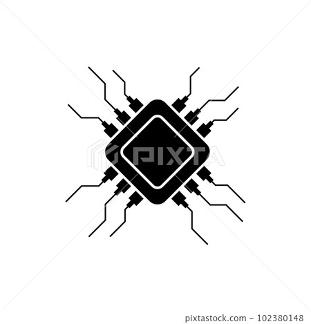 Processor logo icon - Stock Illustration [102380148] - PIXTA