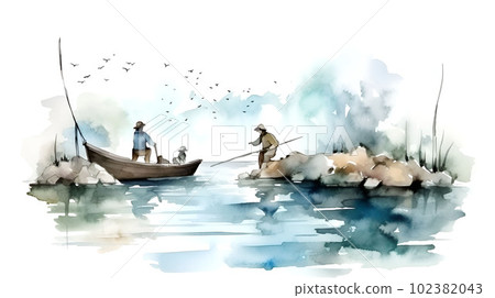 ship image watercolor ship image watercolor 102382043