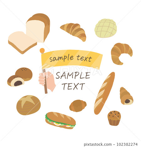 各種麵包圖框 102382274