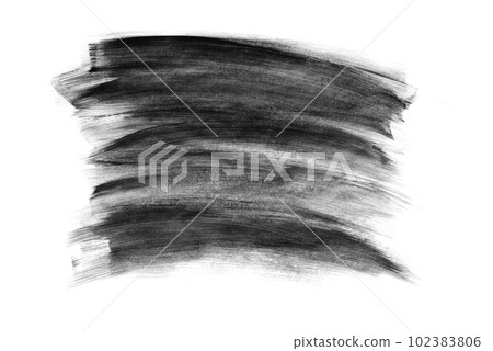 Black brush stroke isolated on a white background. Stock design element. Black brush stroke isolated on a white background. Stock design element. 102383806