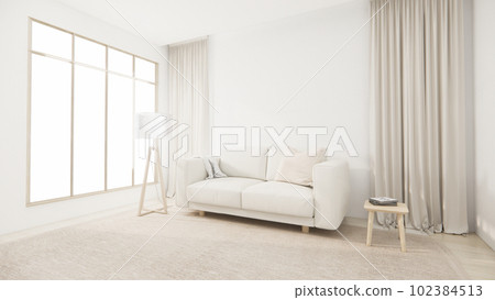 sofa armchair minimalist design muji style.3D rendering 102384513