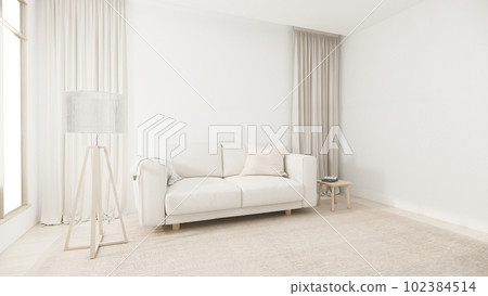sofa armchair minimalist design muji style.3D rendering 102384514