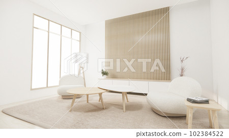 sofa armchair minimalist design muji style.3D rendering 102384522