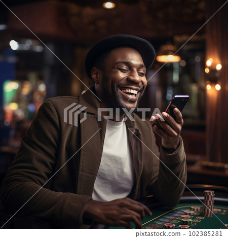 A man won a bet on the smartphone A man won a bet on the smartphone 102385281