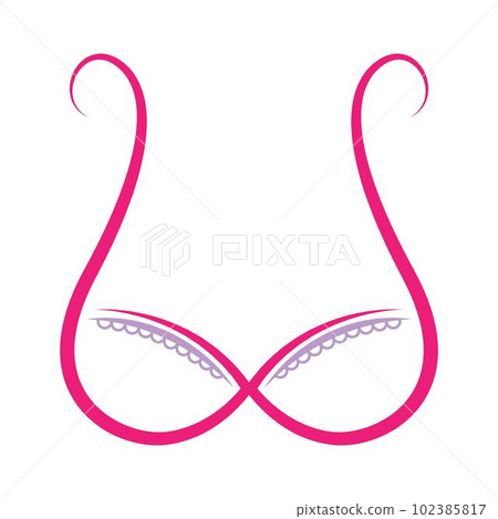 Bra icon logo design 102385817