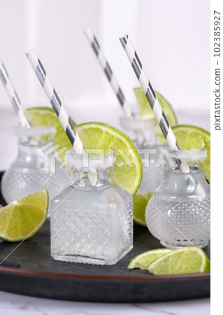 Classic alcoholic cocktail Margarita 102385927