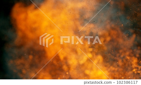 Fire on black background. Abstract Fire on black background. Abstract 102386117