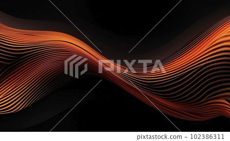 Black orange professional background with waves 102386311