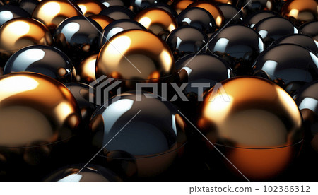 Background with a scattering of 3d balls on a plane Background with a scattering of 3d balls on a plane 102386312