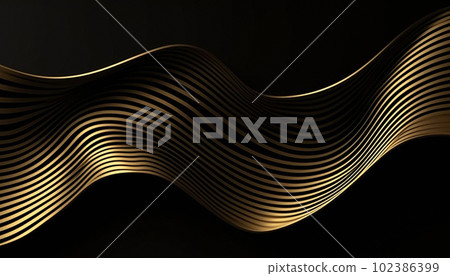 black and gold professional background with waves 102386399